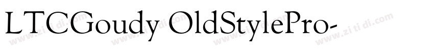 LTCGoudy OldStylePro字体转换